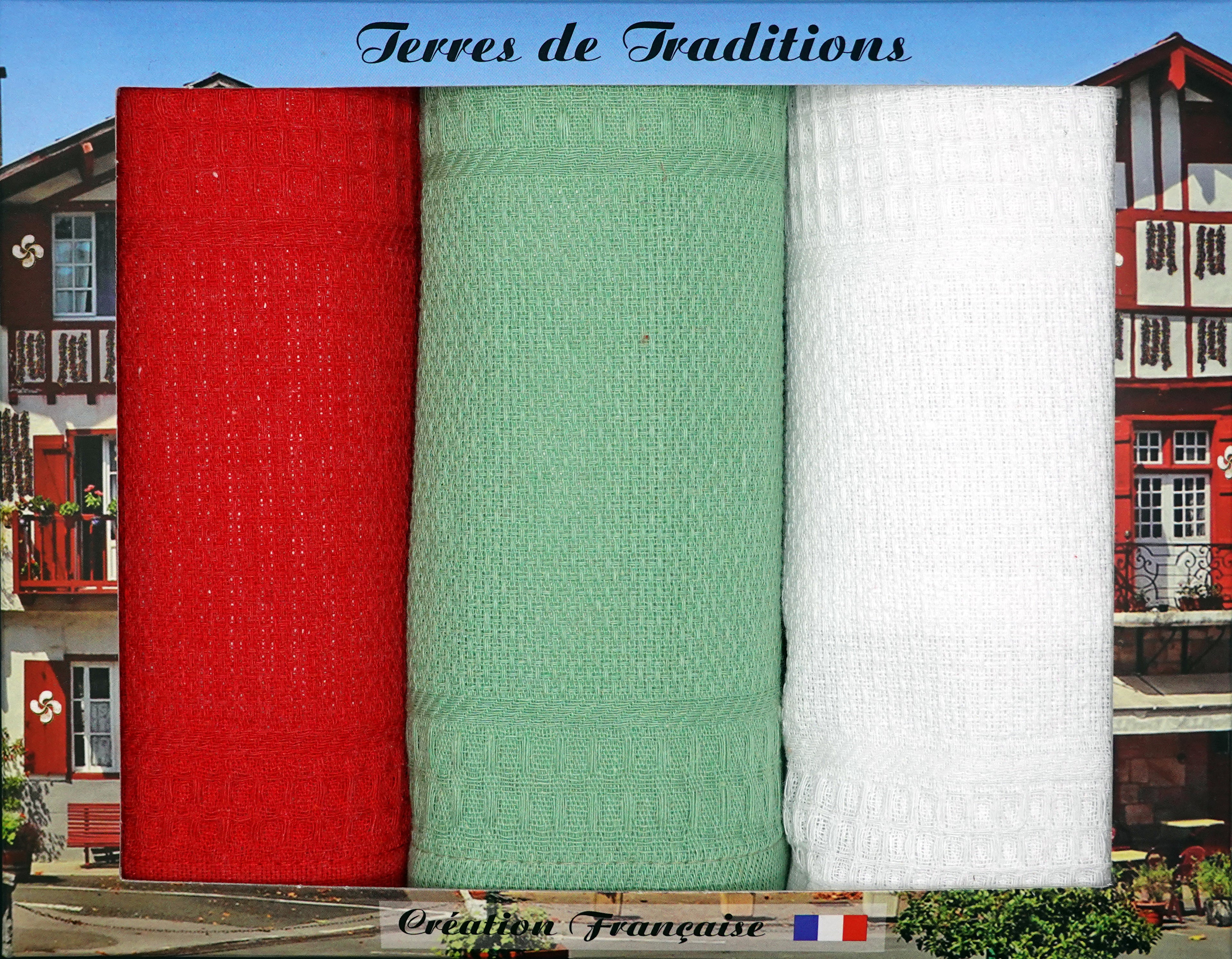Rouge / Vert Olive / Blanc