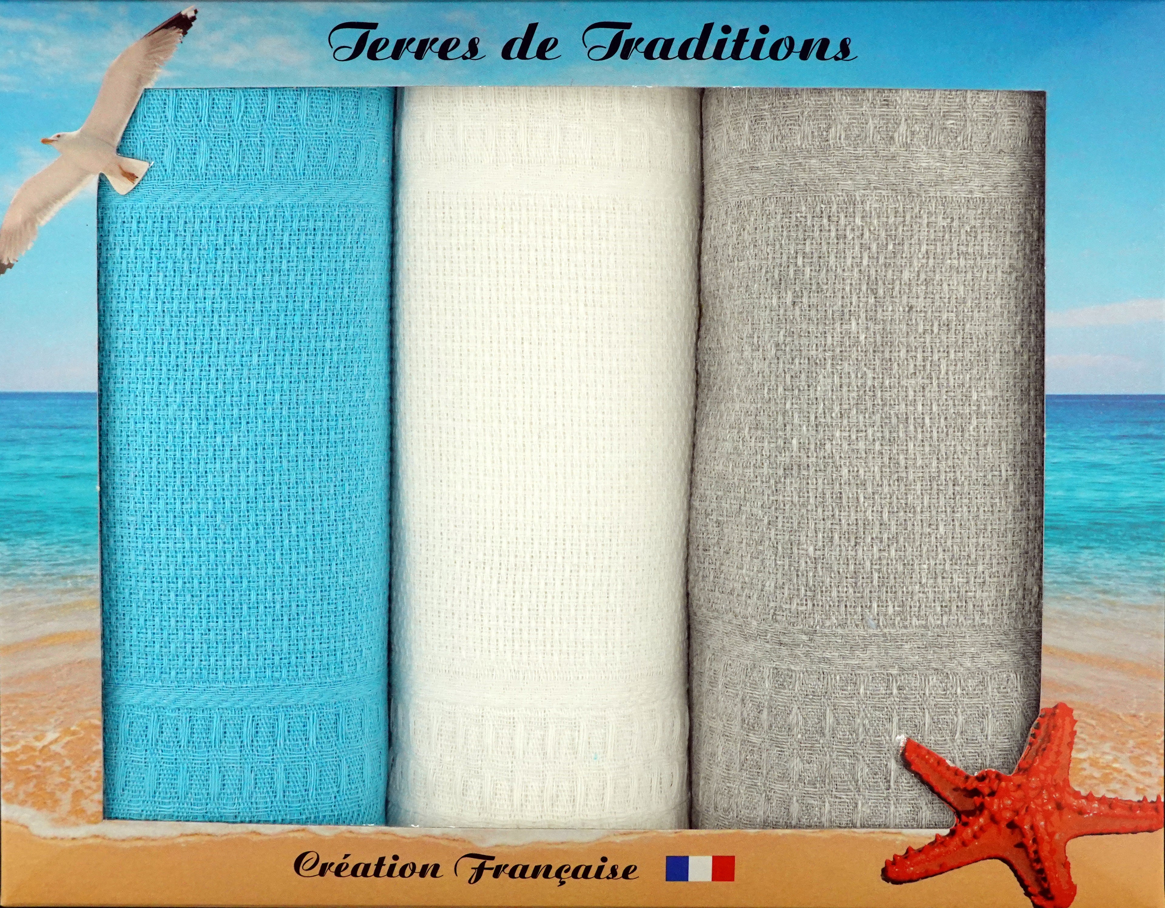 Turquoise / Blanc / Gris