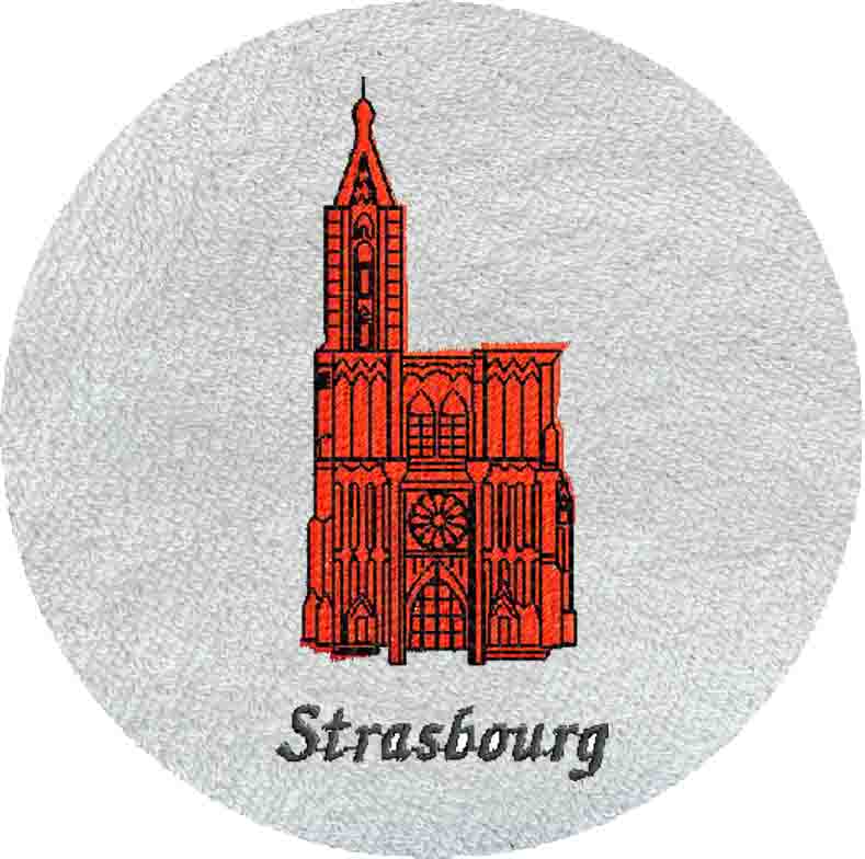 . CATHEDRALE STRASBOURG ROUGE -746-