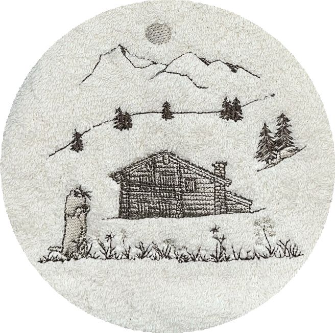 LIN CHALET MARMOTTE -B331-