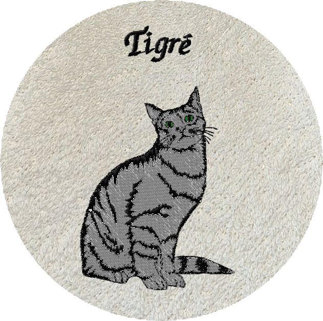 CHAT TIGRE GRIS -130-