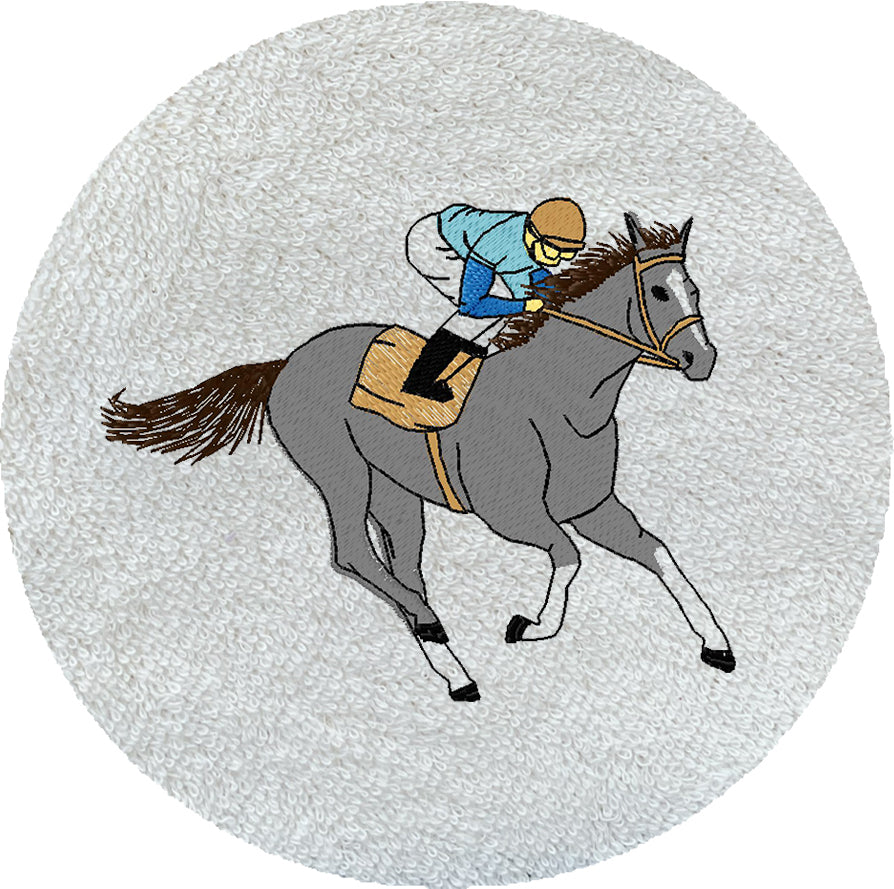 . CHEVAL COURSE GRIS -839-