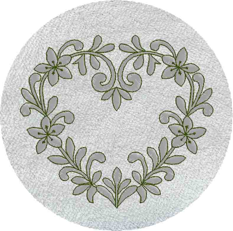LIN COEUR FLEUR -B756-