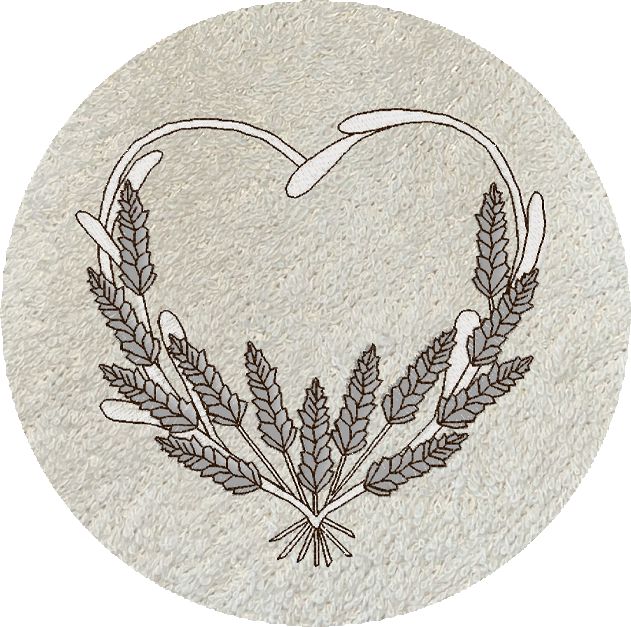 LIN COEUR LAVANDE -B337-