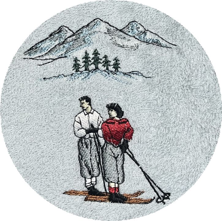. COUPLE SKIEUR -030-