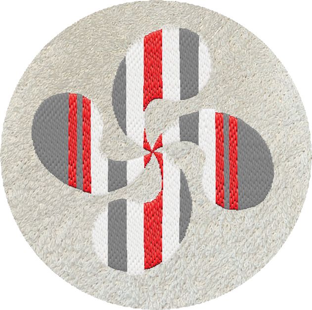. CROIX BASQUE RAYURE ROUGE - 170-