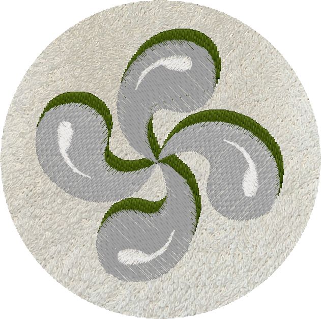 LIN CROIX BASQUE RELIEF -B415-