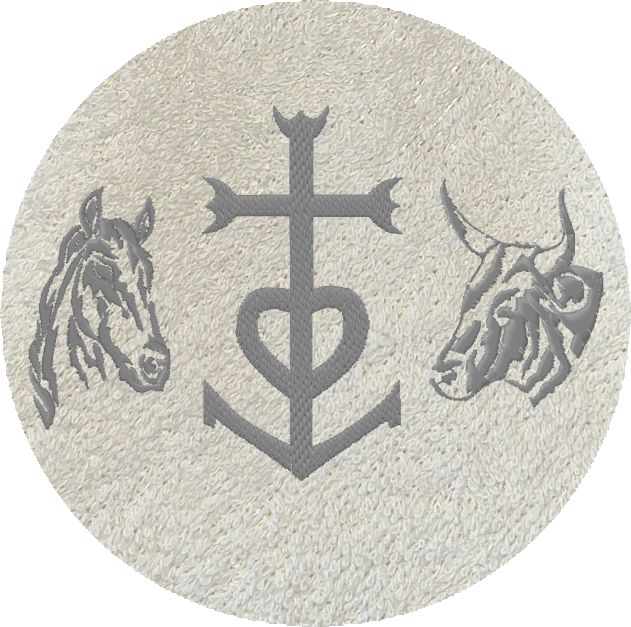 . CROIX CAMARGUE TETES GRISES -176-