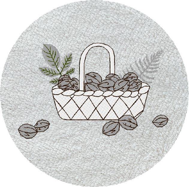 LIN PANIER NOIX -B543-