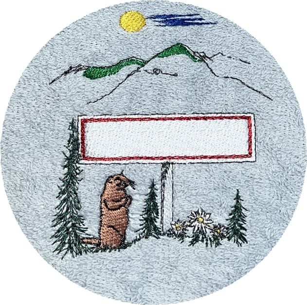 . PANNEAU MARMOTTE -059-