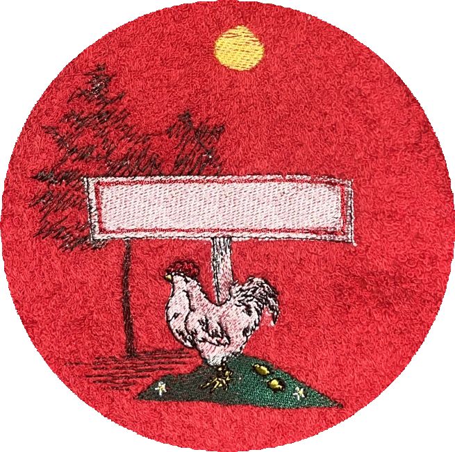 . PANNEAU POULE -449-