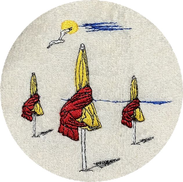 . PARASOL JAUNE/ROUGE -276-