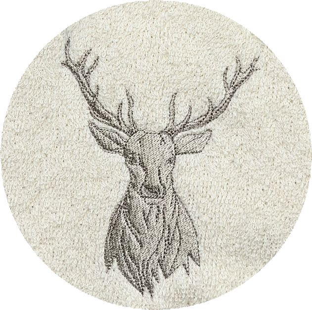 LIN TETE DE CERF -B406-