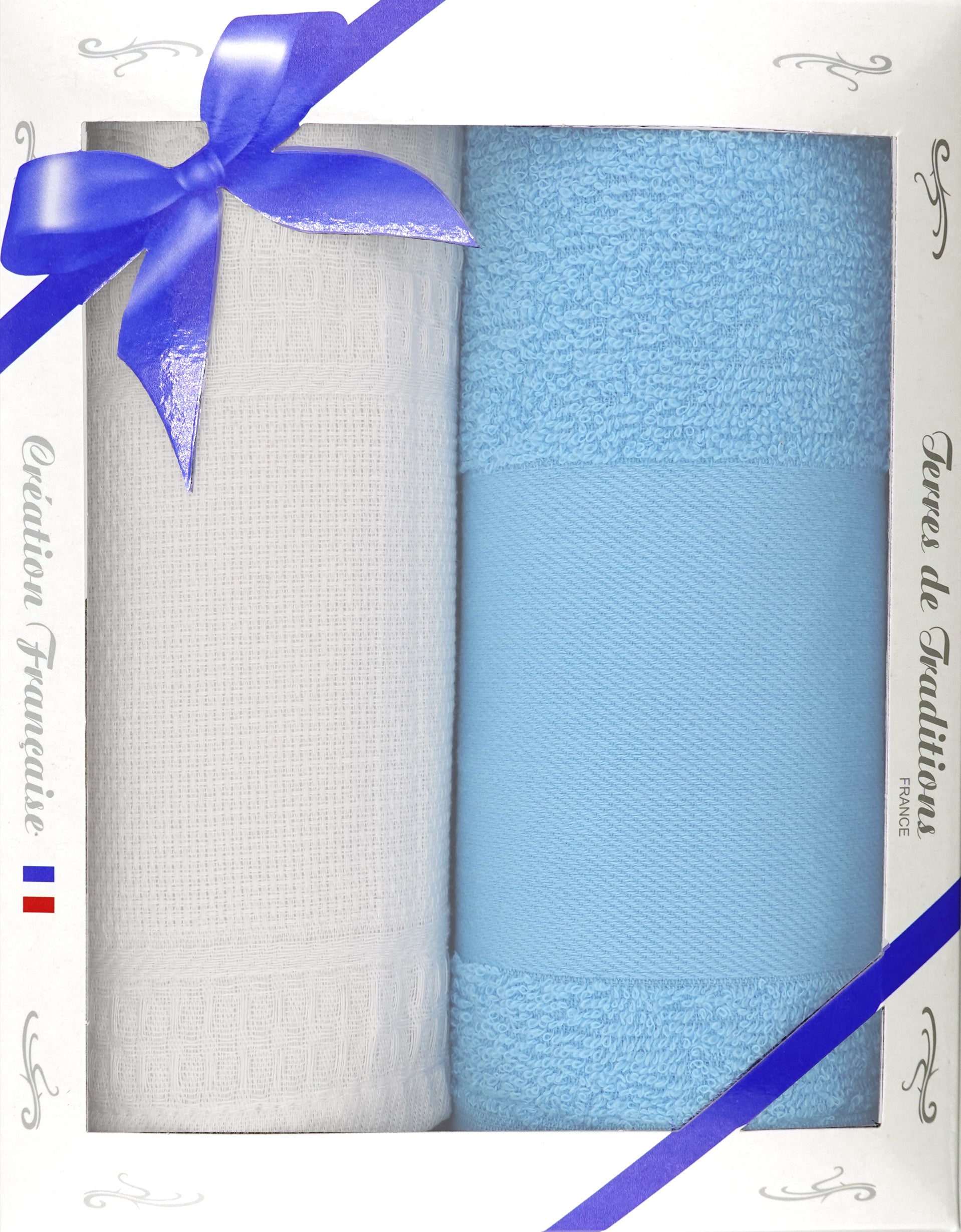 Blanc / Turquoise