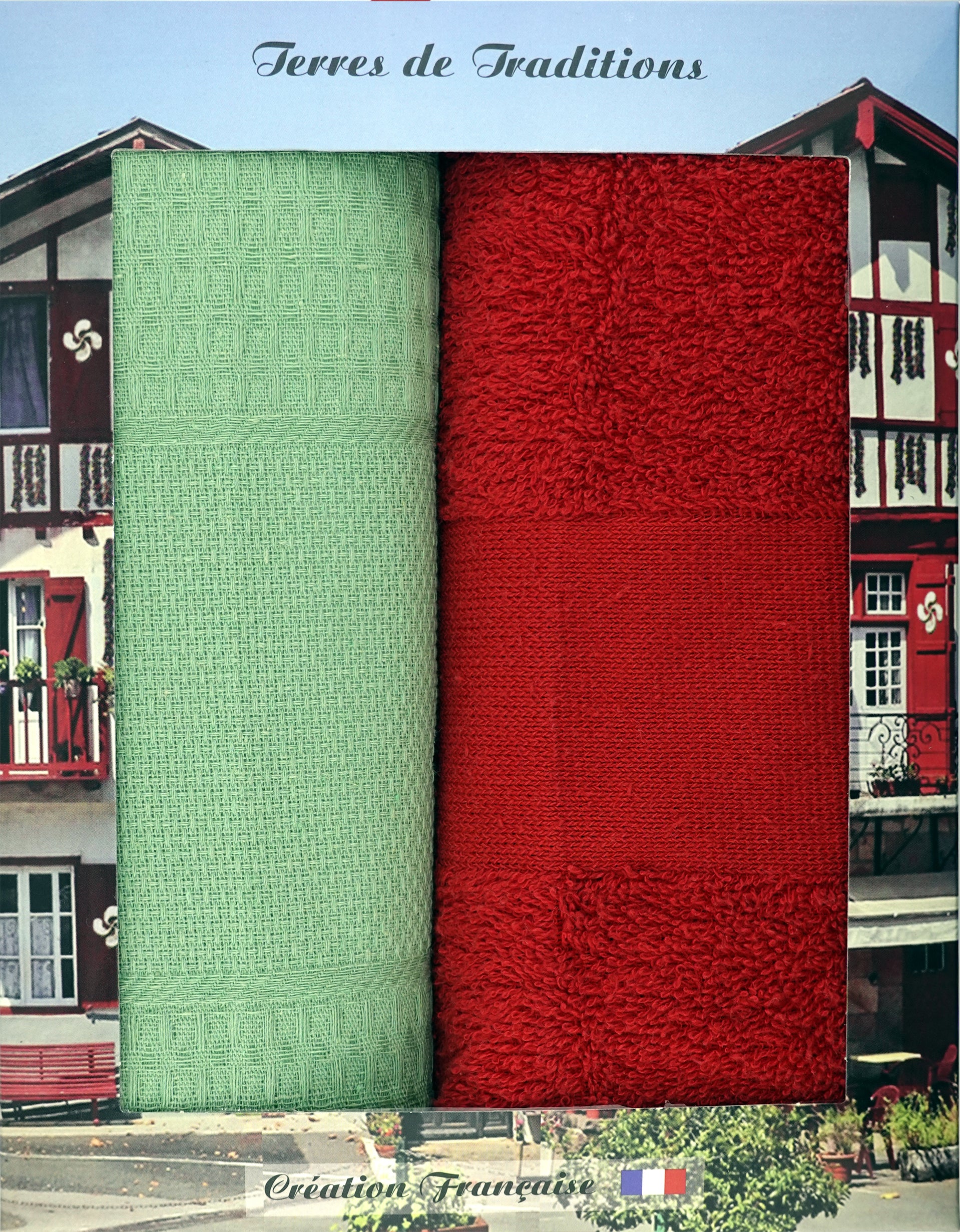 Vert Olive / Rouge